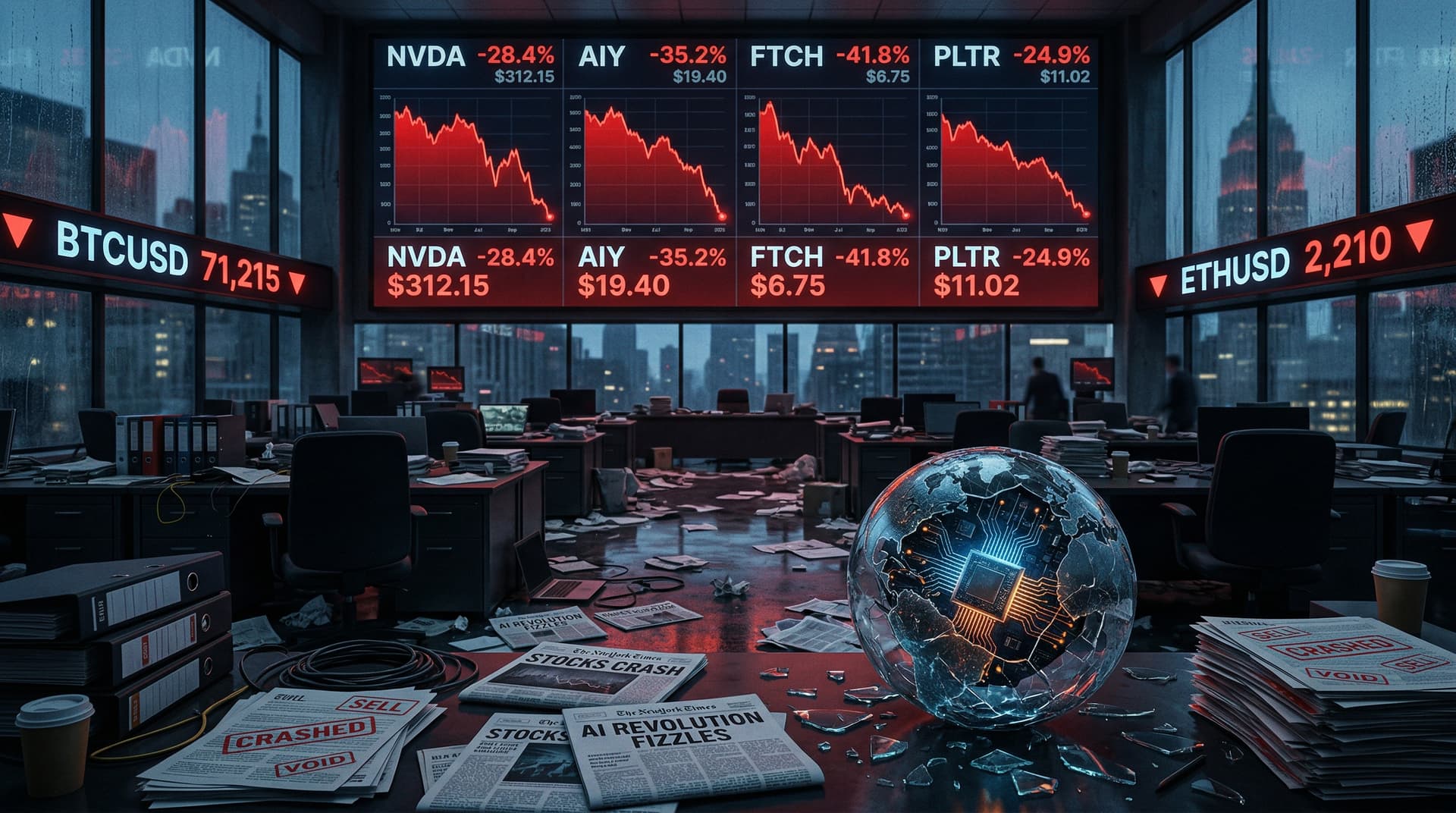 AI Hype Crash Costs Tech Investors $18 Billion