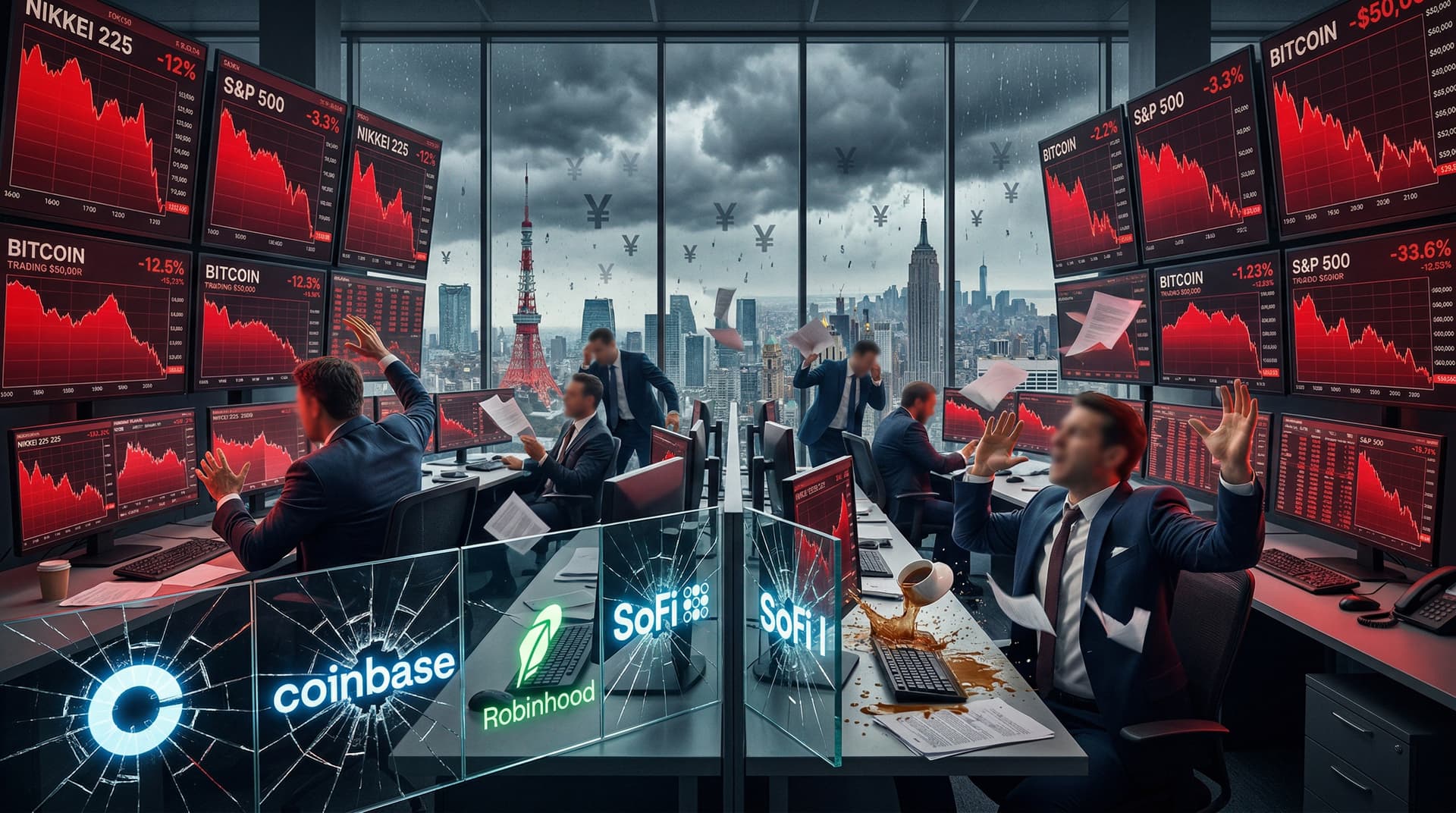 Fintech Stocks Plunge in Global Market Rout on August 5