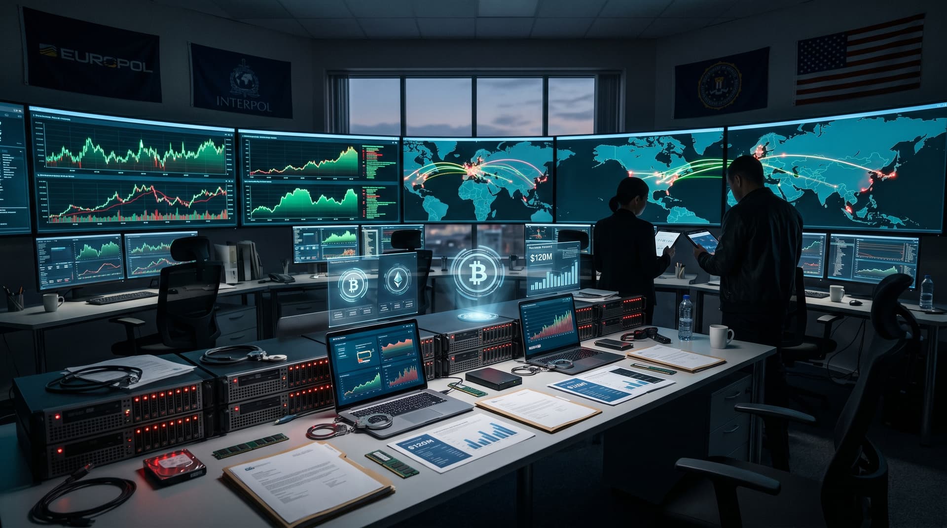 Crypto Theft Operation Recovers $120M, Arrests 45