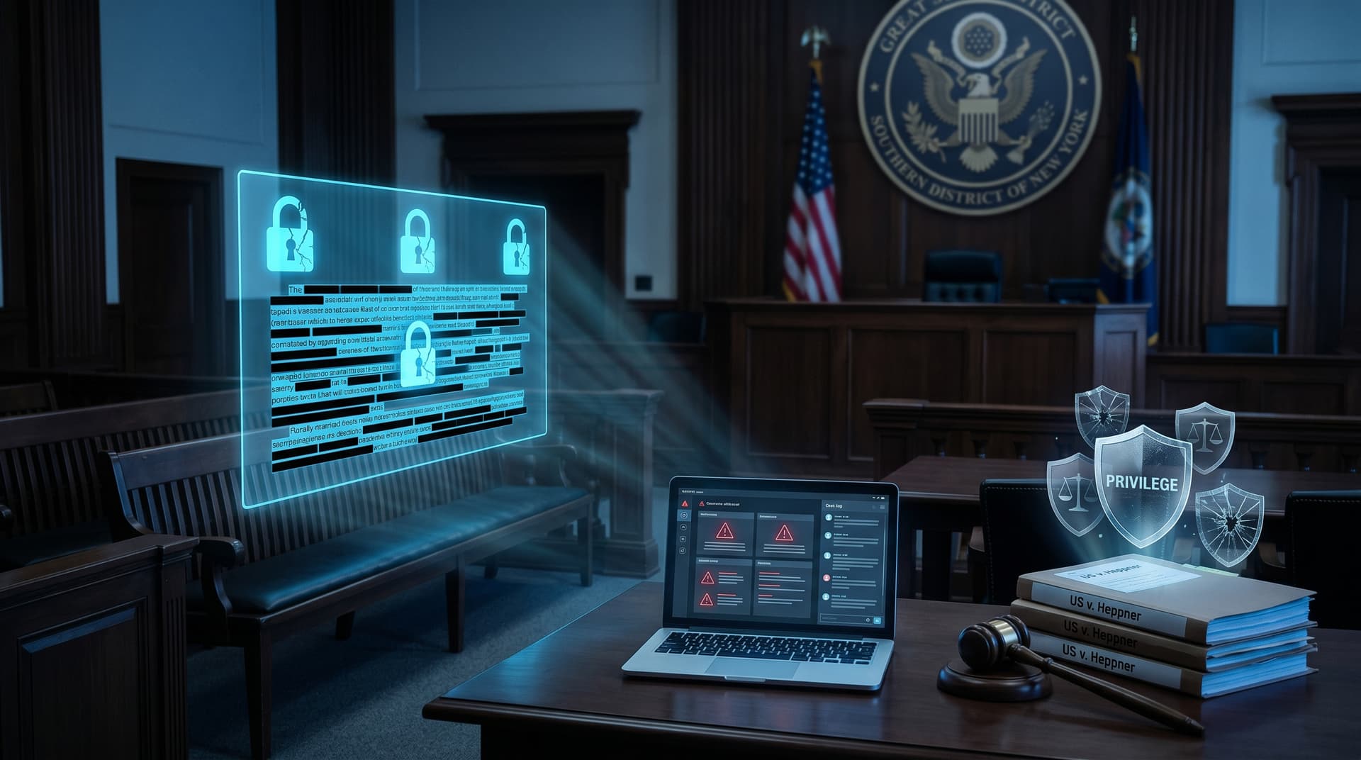 US v. Heppner: Court Denies AI Chat Privilege, Legal Tech Stocks Fall 3.5%