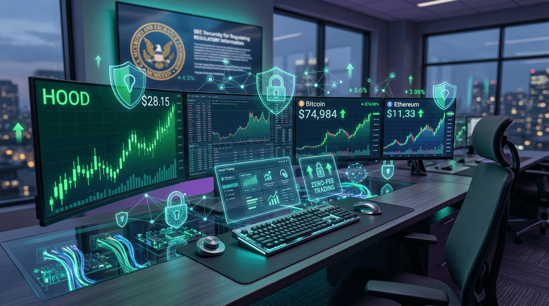 Robinhood SEC Move Sparks 15% Stock Surge as Bitcoin Hits $74K High