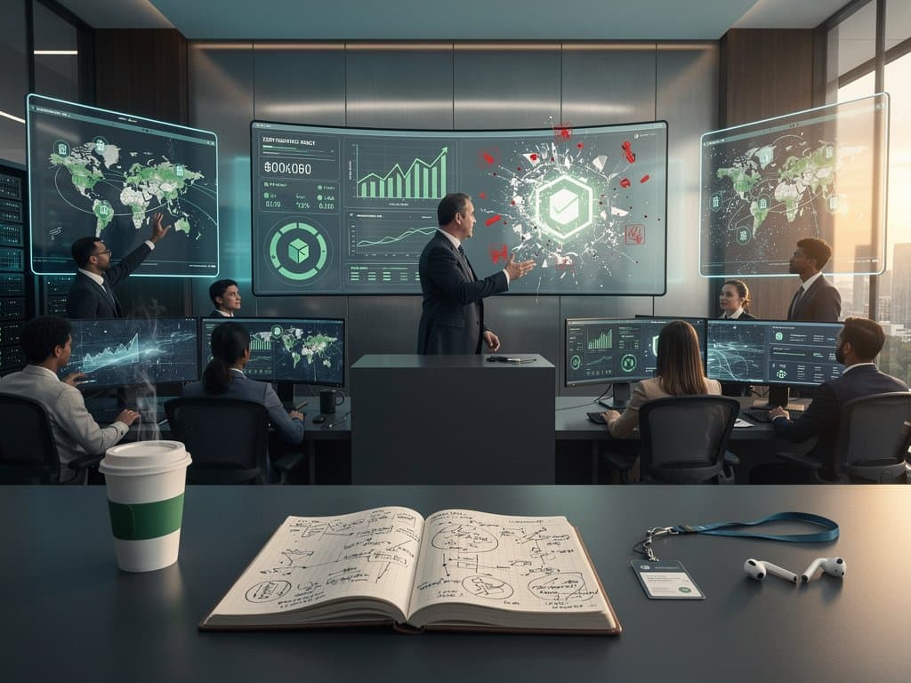 Secure email flow through Cloudflare's protective cloud shield blocking phishing threats amid crypto charts