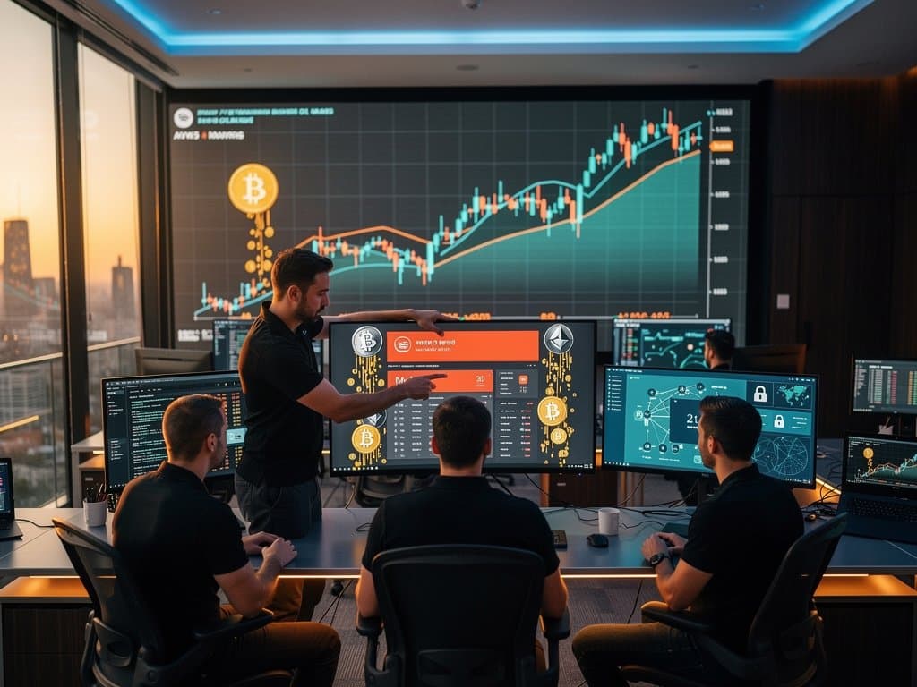 Shadowy hacker at laptop with AWS console, Azure breaches, leaking crypto coins, and dipping Bitcoin chart in cyber news scene